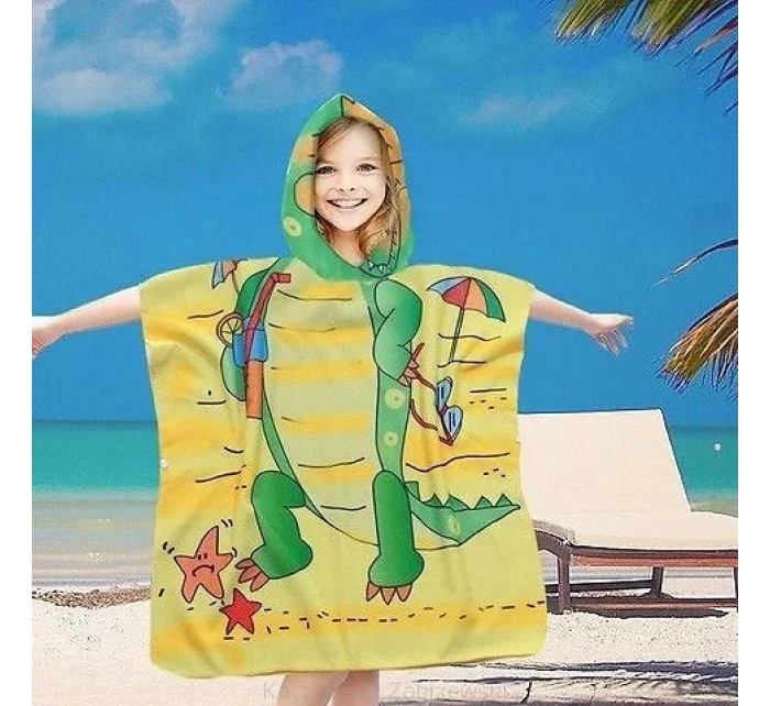 PončoBavlnené svetové detské plážové pončo s kapucňou 60x60 PončoBavlnené svetové detské plážové pončo s kapucňou 60x60