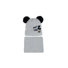 Chlapecký komplet model 18890250 Čepice a komínová šála - AJS Chlapecký komplet model 18890250 Čepice a komínová šála - AJS