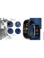 GIEWONT Smart hodinky čierne a námornícke modré 2 prúžky GW200-6 GIEWONT Smart hodinky čierne a námornícke modré 2 prúžky GW200-6