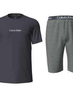 Pánský pyžamový set NM2183E C7I tm.modro/zelený - Calvin Klein