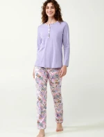 Bavlnené pyžamo Lavender Sweet 21300 - Vamp
