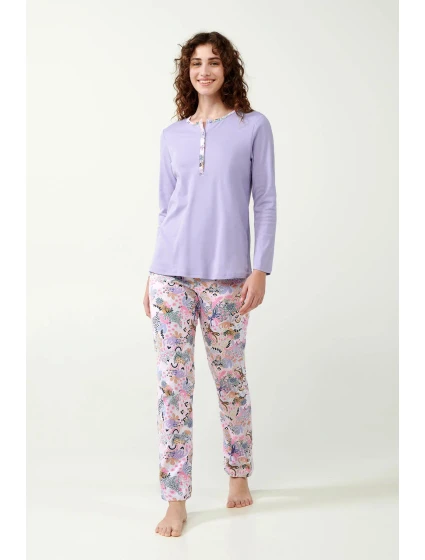 Bavlnené pyžamo Lavender Sweet 21300 - Vamp