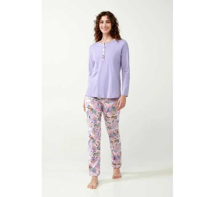 Bavlnené pyžamo Lavender Sweet 21300 - Vamp