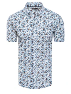 Pánské bílé tričko s krátkým rukávem Dstreet model 21969080 - FashionStreet