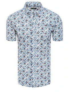 Pánské bílé tričko s krátkým rukávem Dstreet model 21969080 - FashionStreet