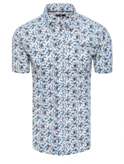 Pánské bílé tričko s krátkým rukávem Dstreet model 21969080 - FashionStreet Pánské bílé tričko s krátkým rukávem Dstreet model 21969080 - FashionStreet