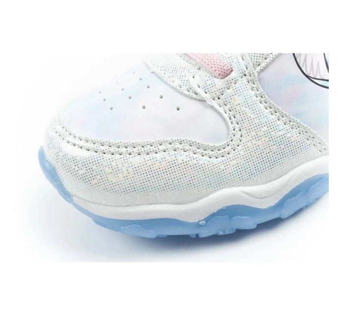 Leomil detská športová obuv tenisky Stitch ľahký suchý zips LED modrá