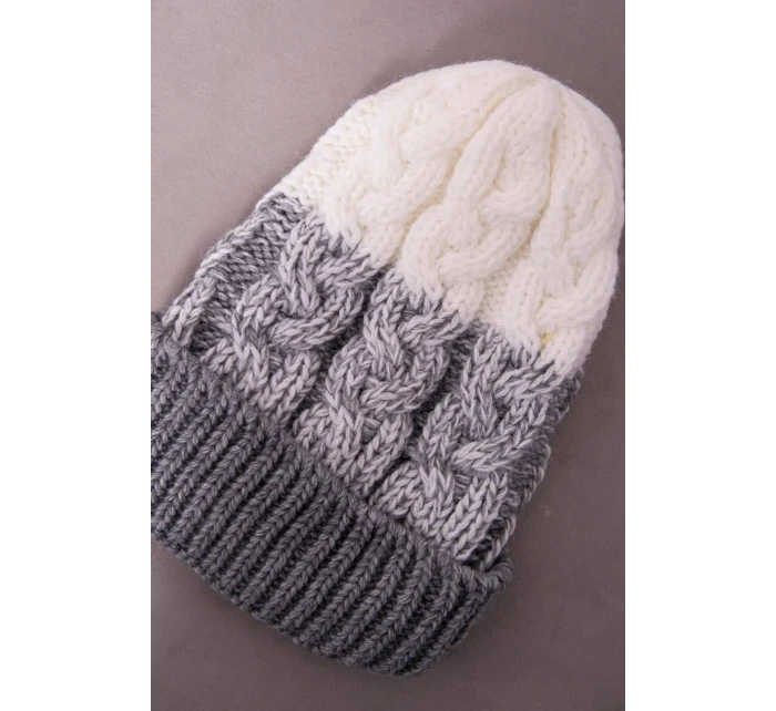 Dámska čiapka Samara K346 sivá+biela