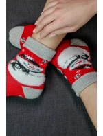 Unisex vianočné ponožky v krabici - 1 pár so snehuliakom