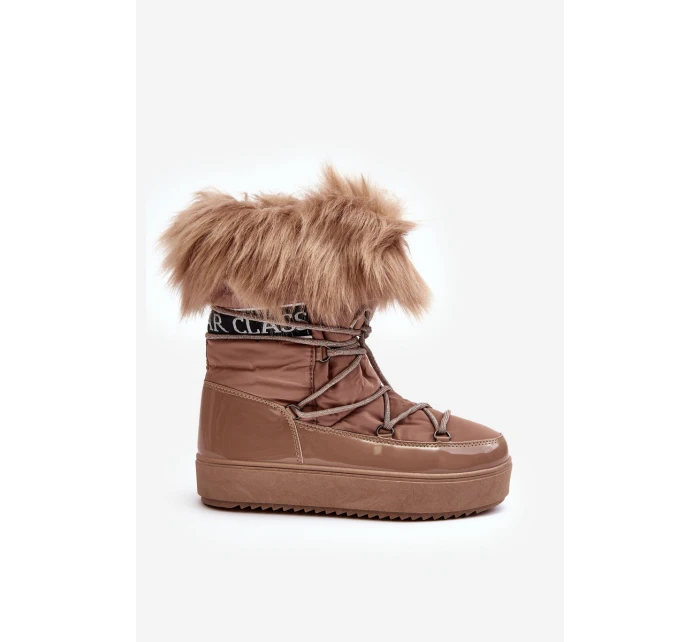 Dámské sněhule tmavě hnědé model 21635494 - Boto