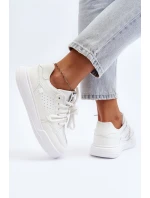 Dámské tenisky z ekokože bílé model 21648820 - Boto Dámské tenisky z ekokože bílé model 21648820 - Boto