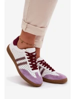 Kožené síťované dámské tenisky model 21935203 - Zazoo