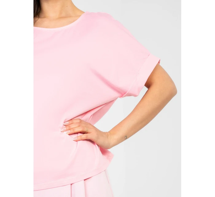 Bluzka RV BZ model 22011451 jasny różowy - FPrice Bluzka RV BZ model 22011451 jasny różowy - FPrice