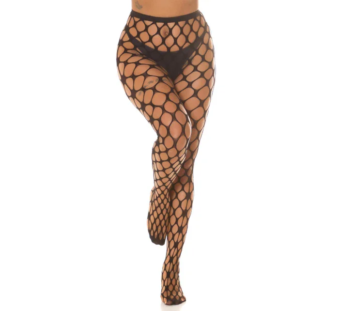 Sexy síťované punčocháče černé model 20904445 - In-style Fashion Sexy síťované punčocháče černé model 20904445 - In-style Fashion