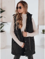 Dámska prešívaná vesta WELIA black FashionStreet TY3294
