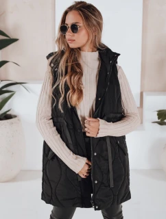 Dámska prešívaná vesta WELIA black FashionStreet TY3294