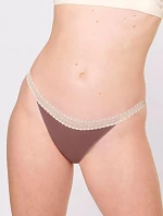 sloggi GO Ribbed R Thong C2P - BROWN - SLOGGI BROWN - SLOGGI