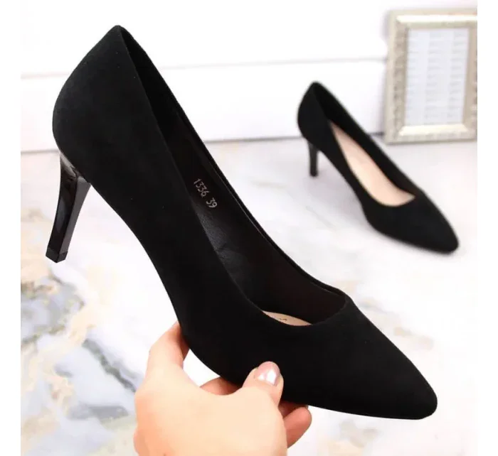 W černé podpatky model 19145986 - SERGIO LEONE