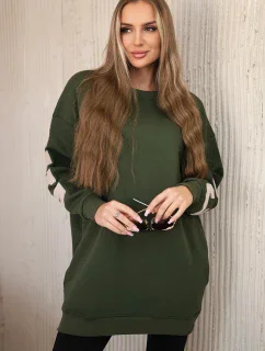 Izolovaná mikina s nápisom California khaki