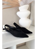 Dámské baleríny s přezkou Černé model 21834811 - Boto