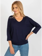 Bluzka RV BZ model 18510331 granatowy - FPrice Bluzka RV BZ model 18510331 granatowy - FPrice