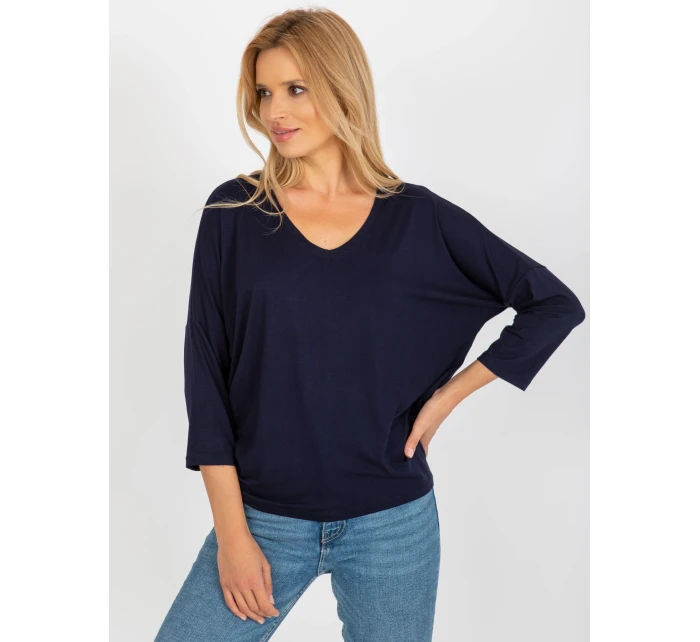 Bluzka RV BZ model 18510331 granatowy - FPrice Bluzka RV BZ model 18510331 granatowy - FPrice