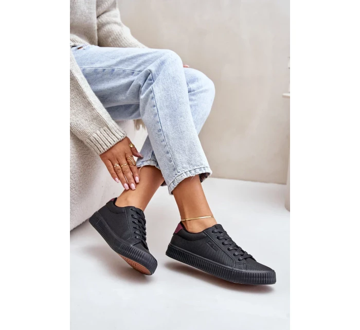 Dámske zateplené tenisky Big Star Black