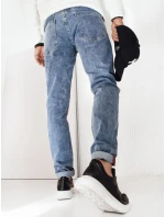 Pánske modré džínsové nohavice FashionStreet UX4238