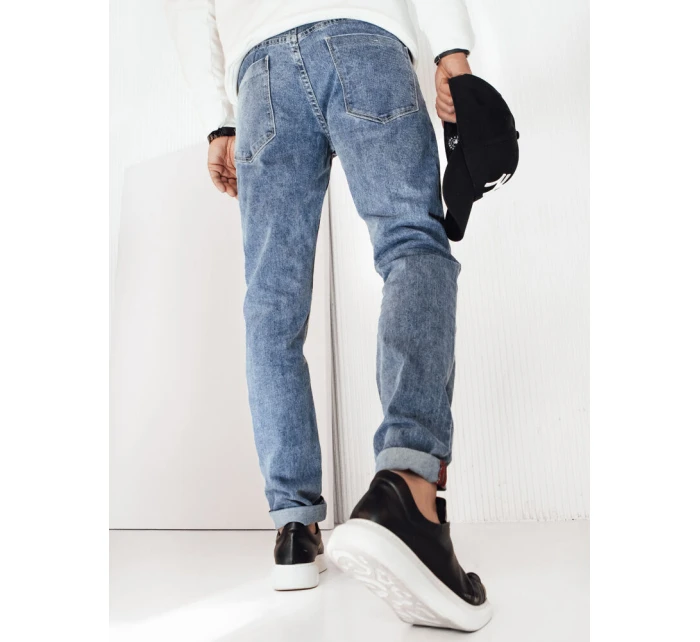 Pánske modré džínsové nohavice FashionStreet UX4238
