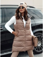 Dámská přechodná prošívaná vesta s kapucí oboustranná velbloudí Dstreet model 21980866 - FashionStreet Dámská přechodná prošívaná vesta s kapucí oboustranná velbloudí Dstreet model 21980866 - FashionStreet