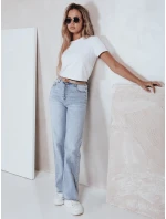 Dámské džíny s vysokým pasem a širokými nohavicemi světle modré Dstreet model 21992635 - FashionStreet