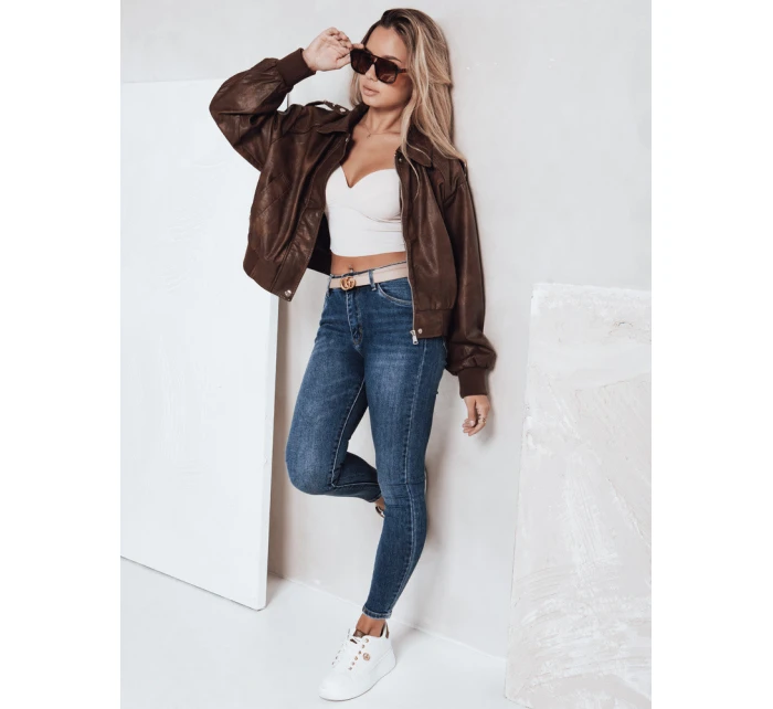 Dámské úzké džíny modré Dstreet model 21992829 - FashionStreet