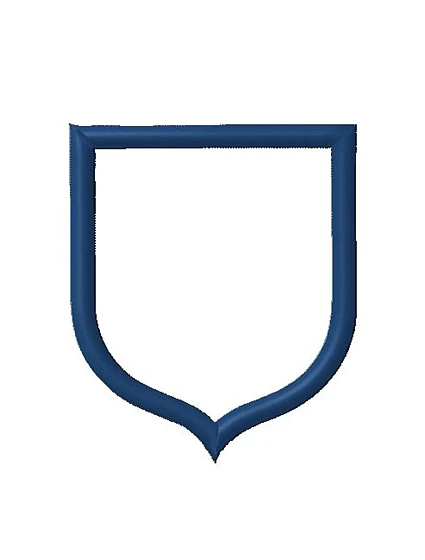rám pre výšivku monogramu erbu jednoduchý