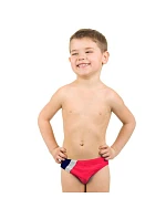 Plavky Aqua-speed Bartek červené, tmavomodré, biele 64 402