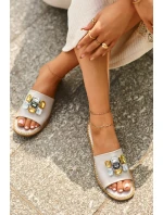 Dámské Sandály S Ozdobami model 21665122 Béžové - S.Barski
