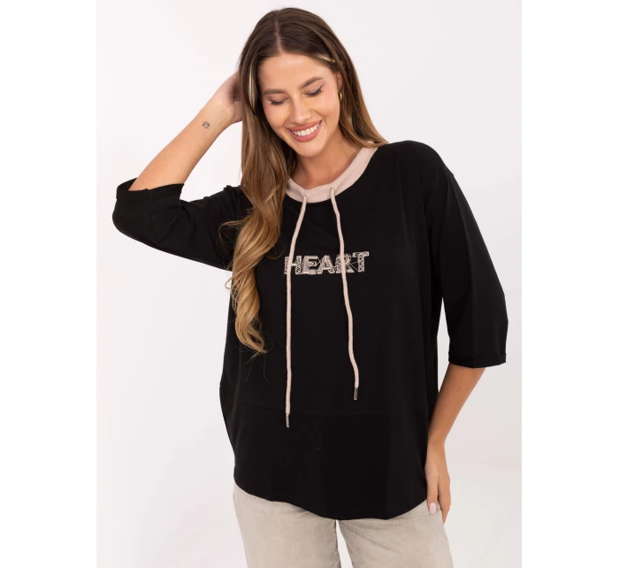 Bluzka RV BZ model 21406702 czarny - FPrice Bluzka RV BZ model 21406702 czarny - FPrice