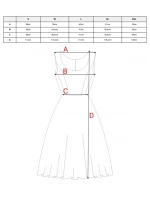 S424 Fit & flare šaty - bordové