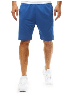 Pánske krátke teplákové šortky modré FashionStreet SX2391