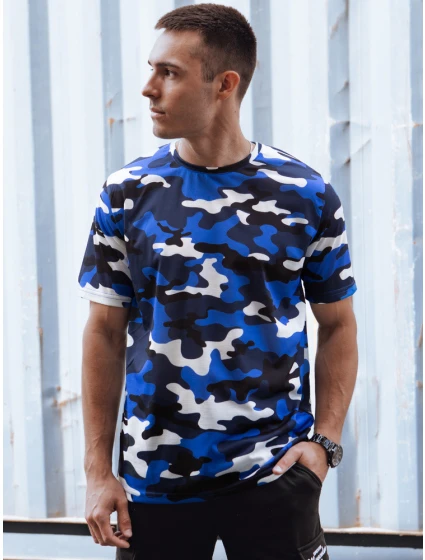 Pánské modré moro tričko Dstreet model 21978147 - FashionStreet Pánské modré moro tričko Dstreet model 21978147 - FashionStreet