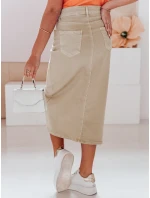 Džínová maxi sukně ME MAXI béžová Dstreet model 21985322 - FashionStreet
