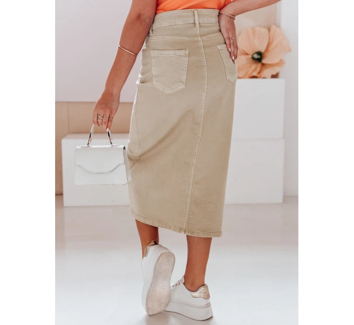 Džínová maxi sukně ME MAXI béžová Dstreet model 21985322 - FashionStreet