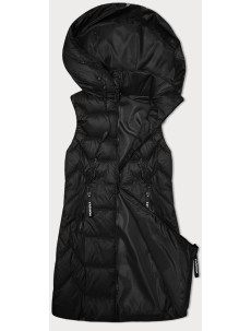Čierna dámska vesta s odnímateľnou kapucňou S'West (B8232-1)