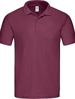 Fruit of the Loom Original Polo – Pánske piqué polo tričko 16.3050, bordová