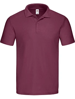 Fruit of the Loom Original Polo – Pánske piqué polo tričko 16.3050, bordová
