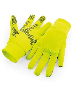 Beechfield B 310 Softshellové športové rukavice 53.0310 fluorescenčná žltá