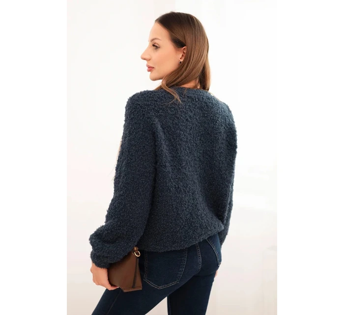 Dámsky mäkký mohérový sveter granátový