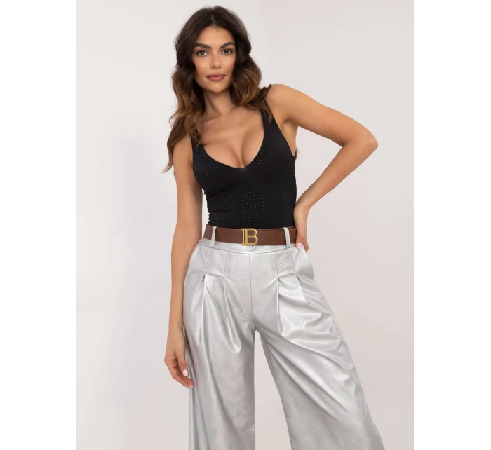 Spodnie DHJ SP model 20606108 srebrny - FPrice