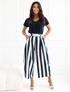 IT kalhoty SP 976981.30 tmavě modrá a bílá