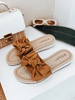 Dámske žabky ZY0996 camel - FashionStreet