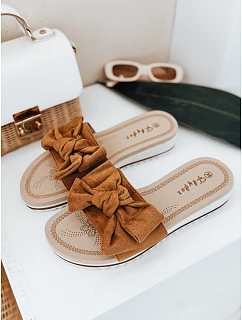 Dámske žabky ZY0996 camel - FashionStreet